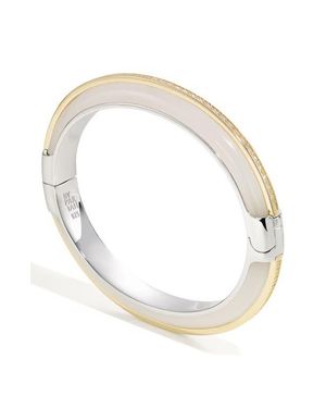 BY PARIAH Essential Diamond Stacking Cuff Bracelet - White