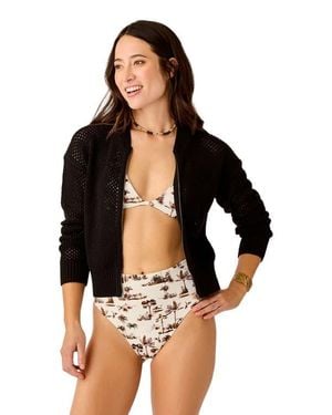 Carve Designs Presley Mesh Bomber - Natural