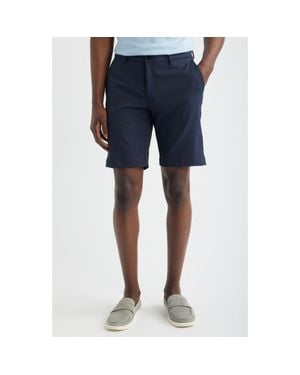 Scott Barber Sonoma Flat Front Travel Shorts - Blue