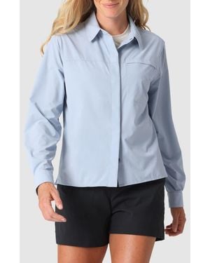 Outdoor Research Astroman Long Sleeve Sun Shirt - Blue