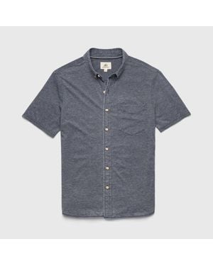 Surfside Supply Tony Burnout Knit Shirt - Blue
