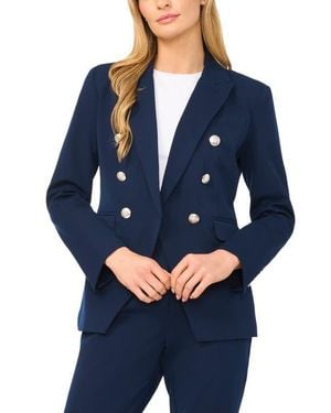 Halogen® Double Breasted Blazer - Blue