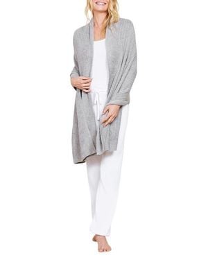 Barefoot Dreams Cozychic Lite Travel Shawl - White