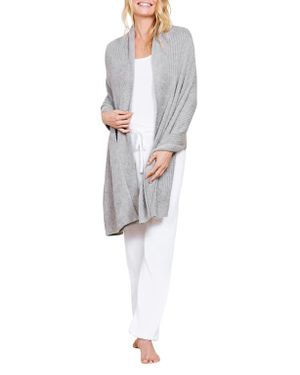 Barefoot Dreams Cozychic Lite Travel Shawl - White