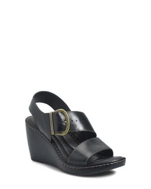 Børn Sapphire Platform Slingback Sandal - Black