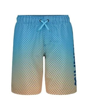 Under Armour Kids' Ua Gradient Logo Water Resistant Volley Swim Trunks - Blue