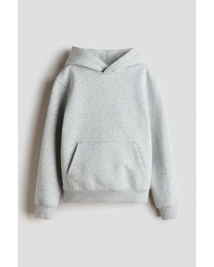 H&M Brushed-Inside Hoodie - Gray