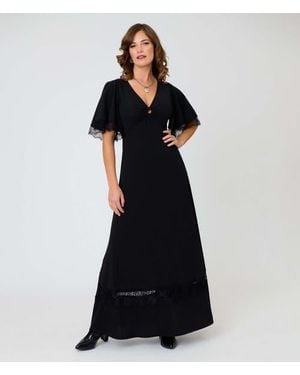 Smak Parlour Cut Out Knit Maxi Dress - Black