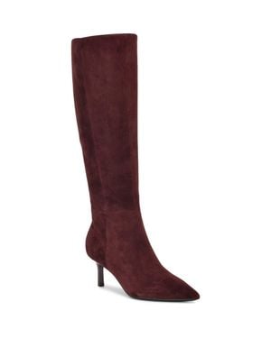 Nine West Kimdee 9X9 Pointed Toe Knee High Boot - Red