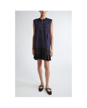 Nackiyé Match Point Sleeveless Shift Dress - Blue