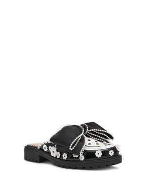 Betsey Johnson Gladdys Bow Mule - Black