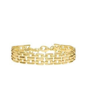 ATHRA LUXE Modern Muse Tile Chain Bracelet - Metallic