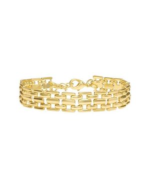 ATHRA LUXE Modern Muse Tile Chain Bracelet - Metallic