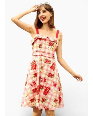 ModCloth Tea Time Cutie Dress - Red