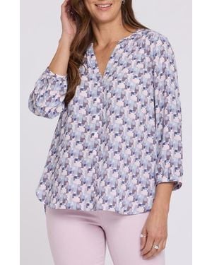 NYDJ Pintuck Top - Purple