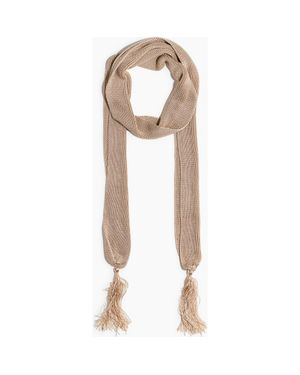 H&M Shimmery Viscose Scarf - Natural