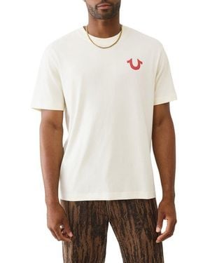 TRUE RELIGION Number One Cotton Graphic T-Shirt - White