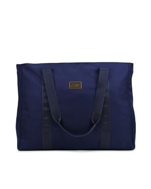 Badgley Mischka Uncomplicated Nylon Weekender Duffel Bag - Blue