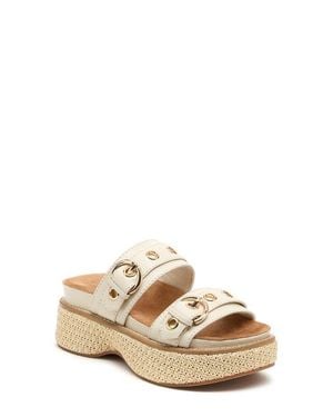 Kelsi Dagger Brooklyn Penny Platform Slide Sandal - Multicolor