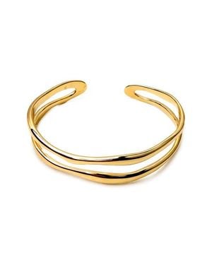 Panacea Double Row Cuff Bracelet - Metallic