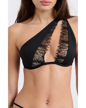 Etam Mysterieuse One-Shoulder Bra - Black