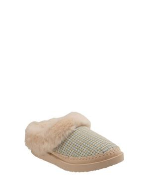 Revitalign Nordic Orthotic Faux Fur Lined Slippers - White