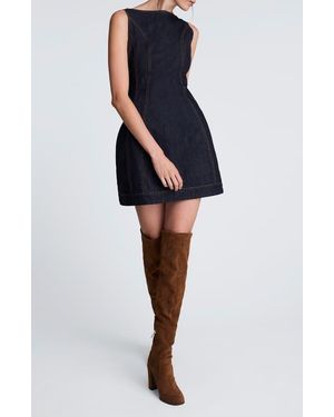 Kenneth Cole Hourglass Denim Dress - Black