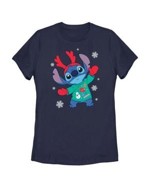 Lilo Et Stitch Christmas Outfit Stitch Graphic Tee - Blue