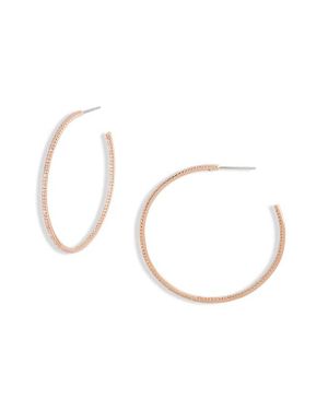 Nordstrom Pavé Cubic Zirconia Hoop Earrings - White
