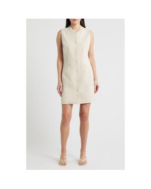 Bernardo Jacket Shift Dress - Natural