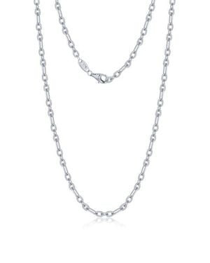 Lafonn Paperclip Chain Necklace - White