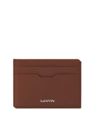 Lanvin Compagnon Leather Cardholder - Brown