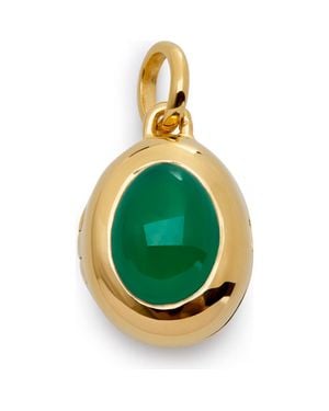Monica Vinader Birthstone Locket Pendant - Green