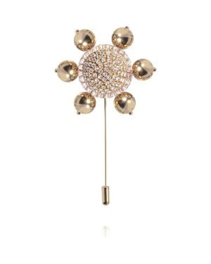 Saule Label Jolie Lapel Pin - White