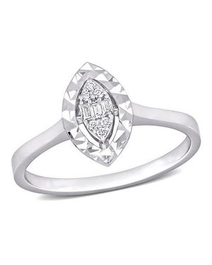 Julianna B Diamond Marquise-Shape Cluster Ring 14K - White