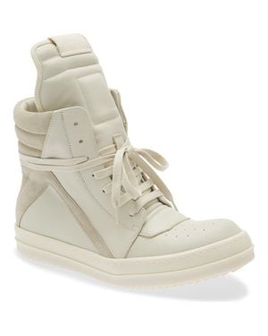 Rick Owens Geobasket High Top Sneaker - Natural