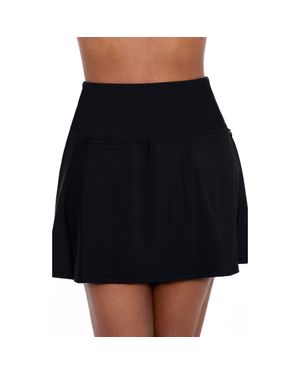 Miraclesuit Fit & Flare Skirted Bikini Bottoms - Black