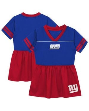 Outerstuff Toddler New York Giants Stadium Lights V-Neck Fashion Football Jersey Dress - Red