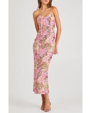 HELSI Monique Sequin Strapless Gown - Multicolor
