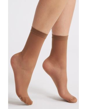 Item M6 Invisible Crew Socks - Natural