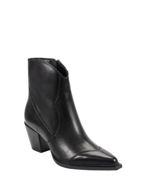 Marc Fisher Giulie Pointed Cap Toe Bootie - Black