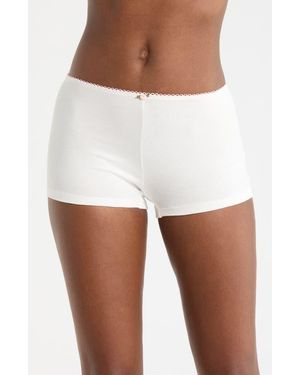 Kilo Brava Rib Lounge Shorts - White