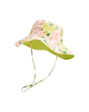 Lost Pattern Le Jardin Reversible Sun Hat - Yellow
