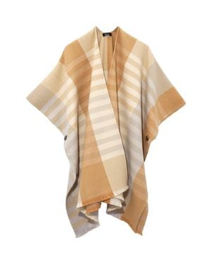 Echo Gramercy Plaid Ruana - Natural