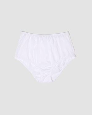 Oddobody Organic Cotton Mid-Rise Brief - White