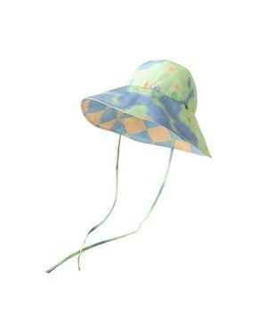 Lost Pattern Day Dream Reversible Sun Hat - Blue