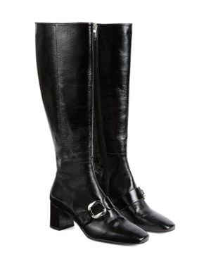 LK Bennett Gigi Oloid Block Heel Knee High Boot - Black