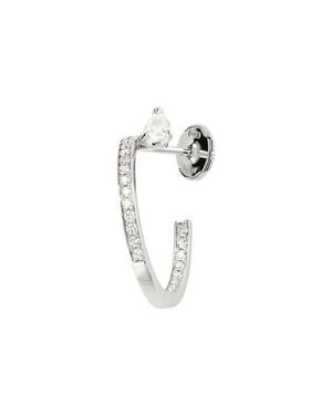 Repossi Serti Sur Vide Diamond Single Earring - Metallic