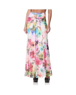AFRM Amirah Floral Maxi Skirt - Pink
