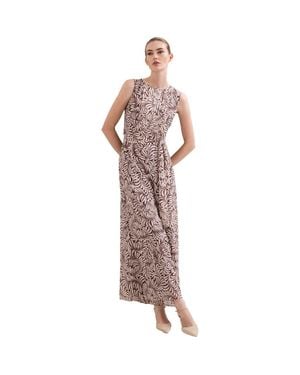 Phase Eight Janine Leaf Sleeveless Jumpsuit - Pink